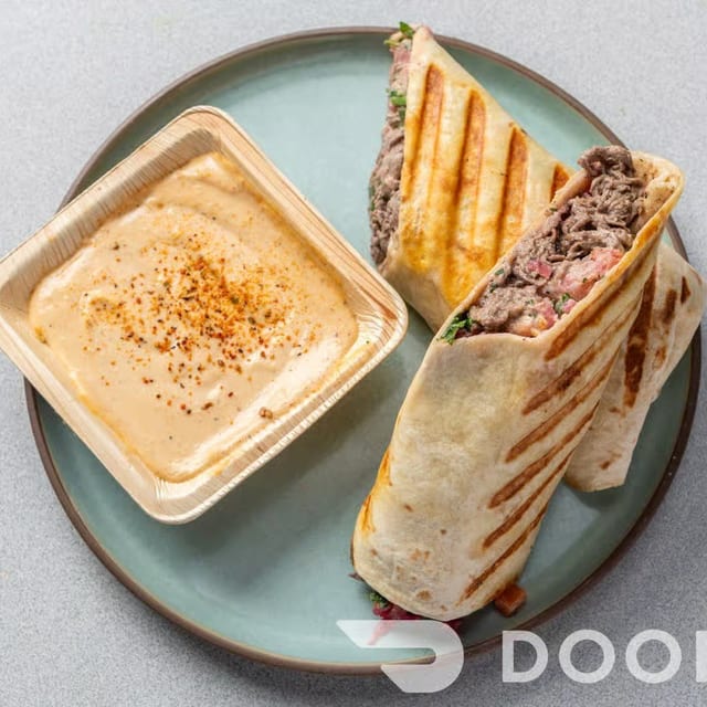 Beef Shawarma Wrap.